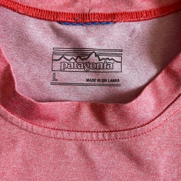 PATAGONIA Coral Long Sleeve Crewneck Top Size Large - Picture 2 of 6